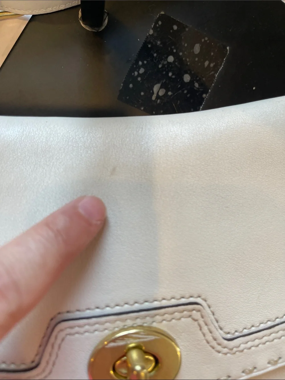 Coach cream leather